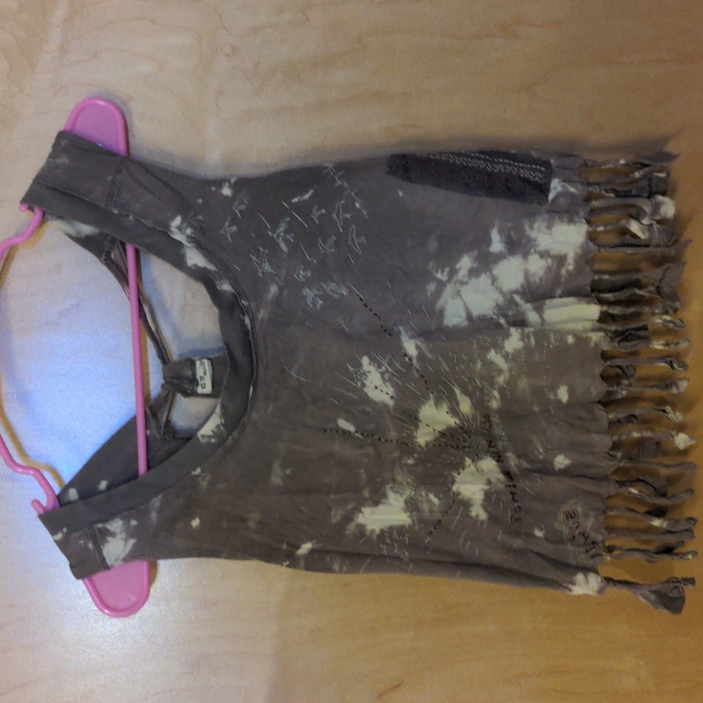 Free People fringed crop top